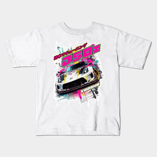 350z DRIFT Kids T-Shirt by Wrap Shop